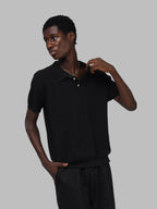 Linear Knit polo
